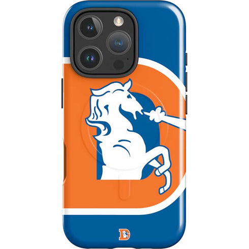 NFL Denver Broncos Retro Logo iPhone 16 Pro Magsafe Impact Case